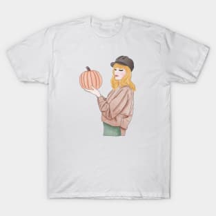 Pumpkin girl (4) T-Shirt